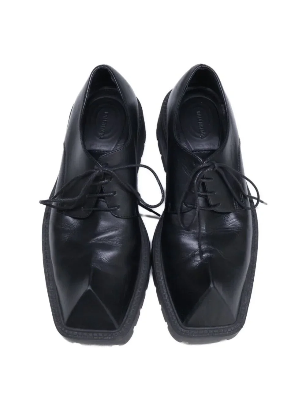 Balenciaga Rhino Square Hapi Ramid Toe Derby Shoes